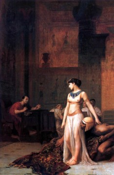 ジャン・レオン・ジェローム Painting - カエサル以前のクレオパトラ ギリシャ アラビア オリエンタリズム ジャン レオン ジェローム